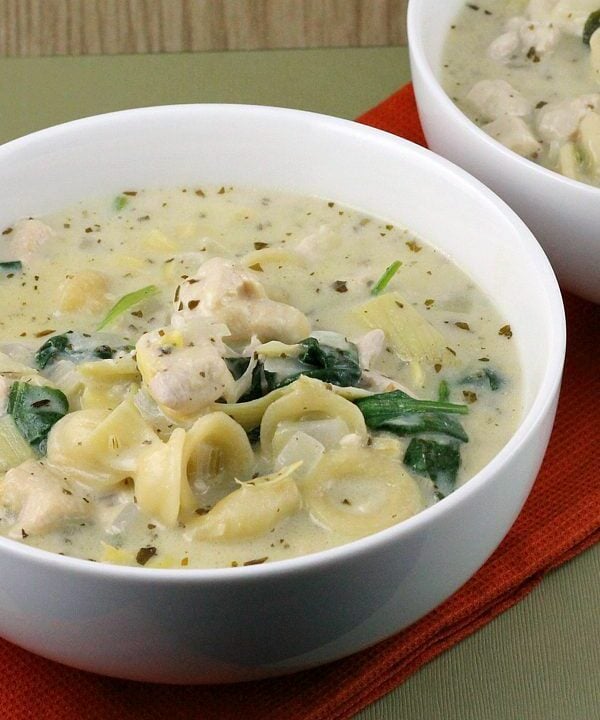 Creamy Pesto Chicken Soup