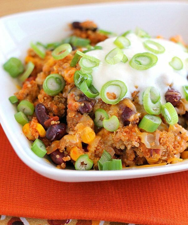 Taco Quinoa Turkey Skillet Dinner - wearychef.com